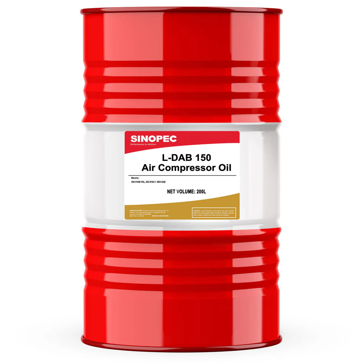 SINOPEC DAB 150 Compressor Oil 200L