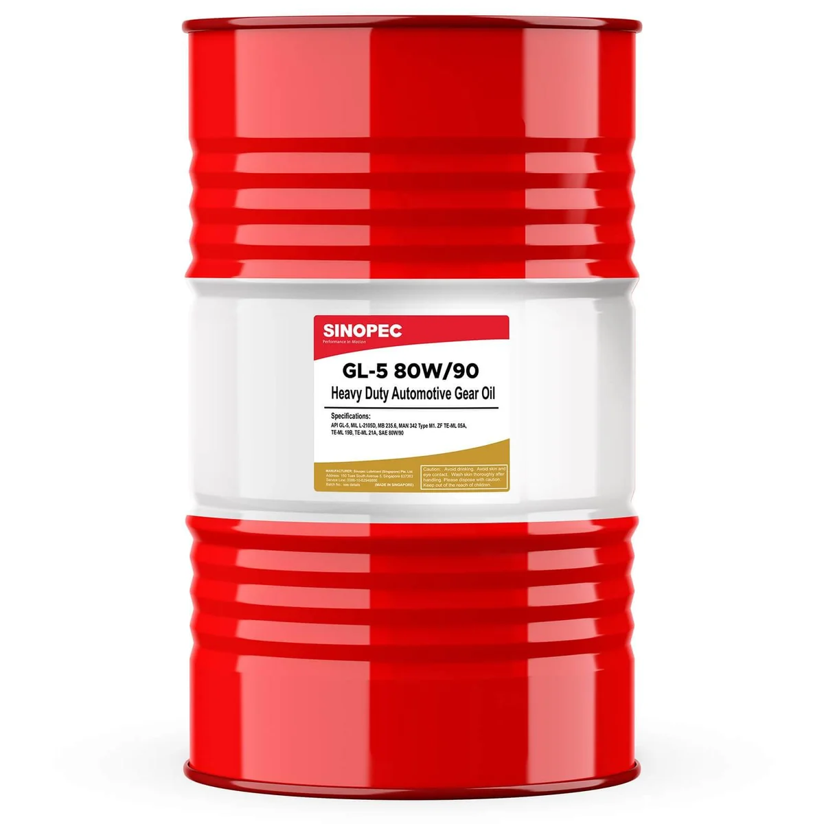 SINOPEC GL-5 80W/90 AUTOMOTIVE GEAR OIL 200L