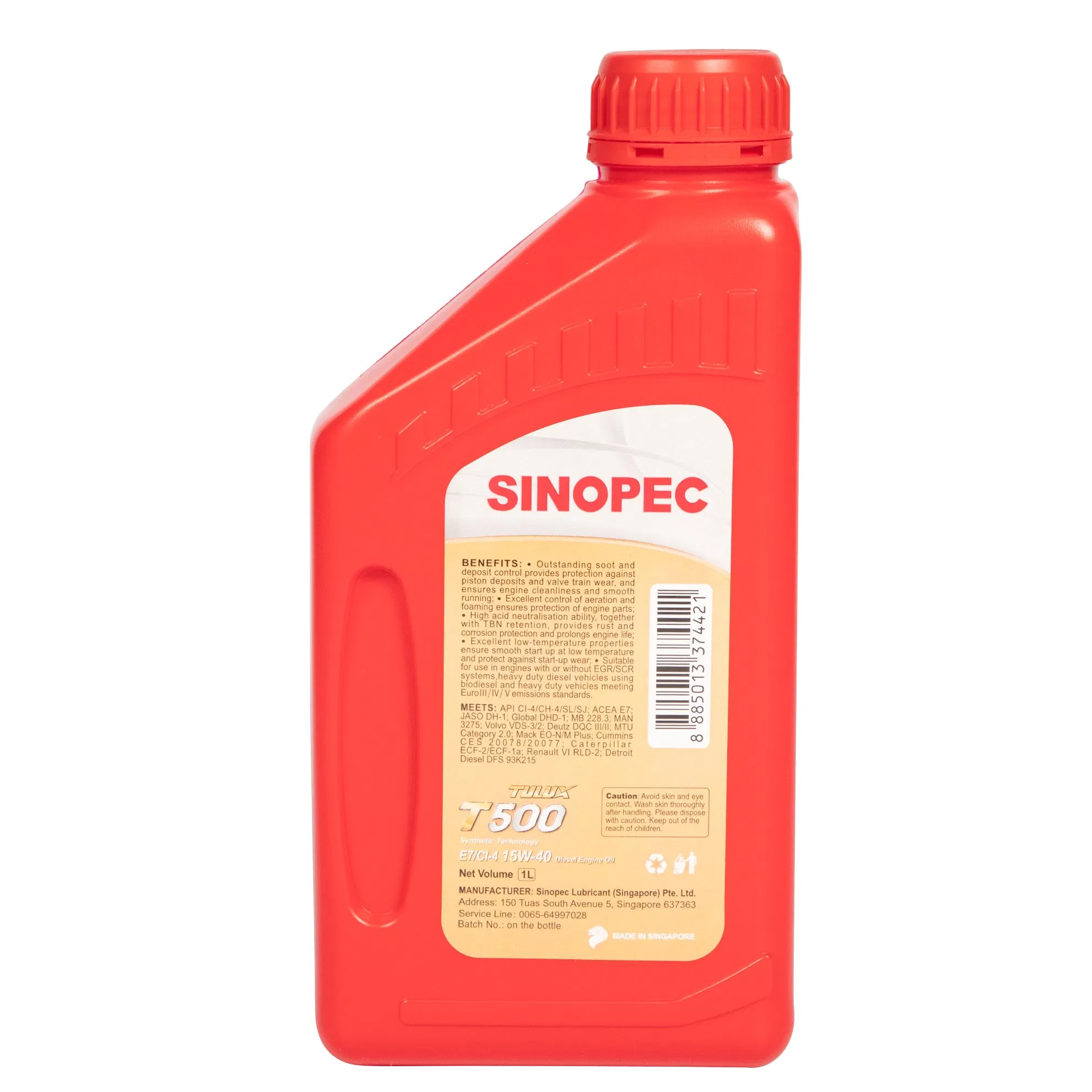 SINOPEC TULUX T500 E7/CI-4 10W-30 1L